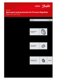 Data sheet spare parts and accessories for pressure regulator types KV and CPCE (Технічна специфікація).pdf