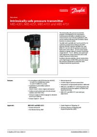 Data sheet Intrinsically safe pressure transmitter MBS 4201, MBS 4251, MBS 4701 and MBS 4751 (Техническая спецификация).pdf