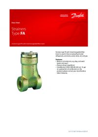 Data sheet strainers type FA (Технічна специфікація).pdf