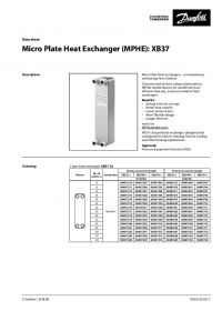 Data sheet micro plate heat exchanger (MPHE) XB37 (Техническая спецификация).pdf