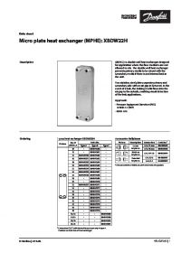 Data sheet Micro plate heat exchanger (MPHE): XBDW22H (Технічний паспорт).pdf