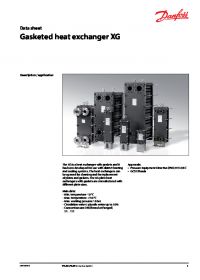 Data sheet gasketed heat exchanger XG (Технічна специфікація). pdf