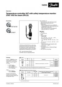 Data sheet temperature controller AVT with safety temperature monitor STM, VGS for steam (Техническая спецификация).pdf