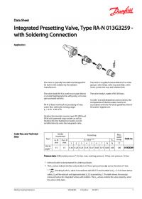 Data sheet integrated presetting valve, type RA-N - with soldering connection (Техническая спецификация).pdf