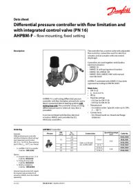 Data sheet differential pressure controller with low limitation and with integrated control valve (PN 16) AHPBM-F (Технічна специфікація).pdf
