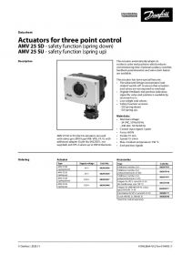 Data sheet actuators for three point control AMV 25 SD, AMV 25 SU (Технічна специфікація).pdf