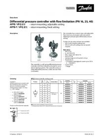 Data sheet differential pressure controller with flow limitation AFPB-F (Техническая спецификация).pdf