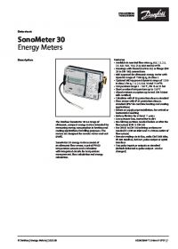 Data sheet SonoMeter 30 energy meters (Техническая спецификация).pdf
