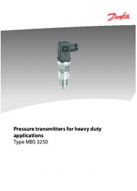 Technical brochure Pressure transmitters for heavy duty applications type MBS 3250 (Техническая брошюра).pdf