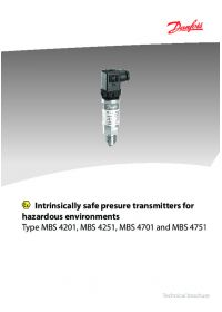 Technical brochure Intrinsically safe presure transmitters for hazardous environments type MBS 4201, MBS 4251, MBS 4701 and MBS 4751 (Технічна брошура).pdf