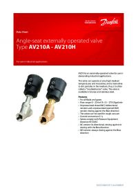 Техническое описание Угловой клапан с внешним управлением тип AV210A -AV210H (Техническое описание).pdf