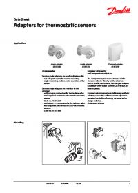 Data Sheet Adapters for thermostatic sensors (Паспорт данных).pdf