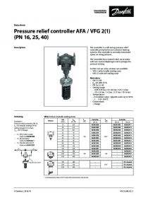 Data sheet Pressure relief controller AFA, VFG 2 (PN 16, 25, 40) (Технический паспорт).pdf