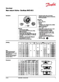 Data sheet Non return Valve - Danfoss NVD 812 (Техническое описание).pdf 