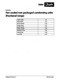 Instructions fan-cooled non packaged condensing units (Инструкция).pdf