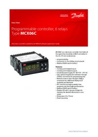Data sheet programmable controller, 6 relays type MCX06C  (Техническая спецификация).pdf 