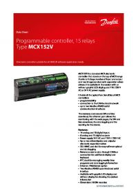 Data sheet programmable controller, 15 relays type MCX152V (Техническая спецификация).pdf 