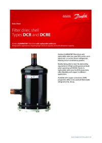 Data sheet filter drier, shell types DCR and DCRE (Техническая спецификация).pdf 