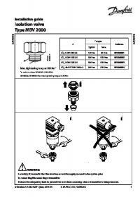 Installation guide Isolation valve type MBV 2000 (Руководство по установке).pdf