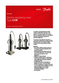 Data sheet electric regulating valve type CCM (Техническая спецификация).pdf 