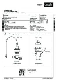 Installation guide electric regulating valves type CCMT 2 - CCMT 8, CCMT 16 - CCMT 42 (Инструкция по установке) .pdf