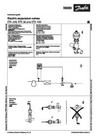 Installation guide electric expansion valves ETS 25B, ETS 50 and ETS 100 (Инструкция по установке).pdf