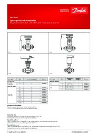 Data sheet spare parts and accessories expansion valves TEA, TEAT, TEVA and TEAQ, size 20 and 85 (Техническая спецификация).pdf