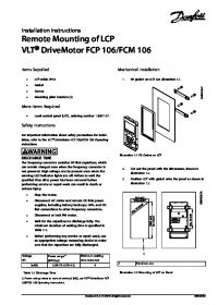 Installation instructions remote mounting of LCP VLT® DriveMotor FCP 106, FCM 106 (Инструкция по установке).pdf