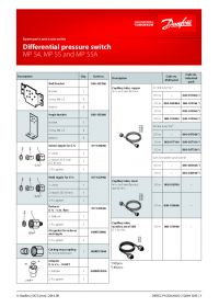 Spare parts and accessories differential pressure switch MP 54, MP 55 and MP 55A (Запасні частини).pdf 