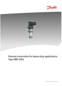 Technical brochure Pressure transmitter for heavy-duty applications type MBS 3050 (Технічна брошура).pdf