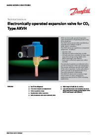 Technical brochure electronically operated expansion valve for co2 type AKVH (Техническая брошюра).pdf