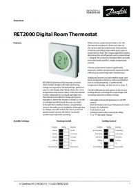 Datasheet RET2000 digital room thermostat (Техническая спецификация).pdf