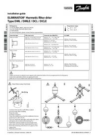 Installation guide eliminator hermetic filter drier type DML, DCLE (Инструкция по установке).pdf