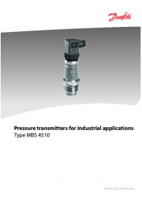 Technical brochure Pressure transmitters for industrial applications type MBS 4510 (Техническая брошюра).pdf