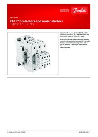 Data sheet CI-TI Contactors and motor starters Types CI 61 - CI 98 (Технічний паспорт).pdf