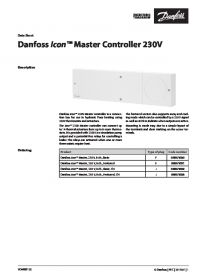 Data Sheet Danfoss Icon Master Controller 230V (Технический паспорт).pdf