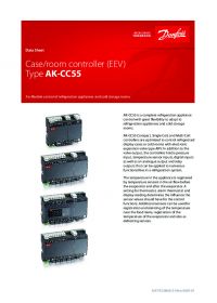 Data sheet case, room controller (EEV) type AK-CC55 (Техническая спецификация).pdf