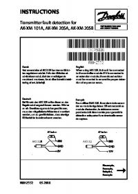 Instructions RI8HZ552 05-2008 transmitter fault detection for AK-XM 101A, AK-XM 205A, AK-XM 205B (Инструкция).pdf