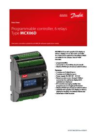 Data sheet programmable controller, 6 relays type MCX06D (Технічна специфікація).pdf